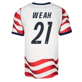 Förenta stater Timothy Weah #21 Hemmakläder VM 2026 Kortärmad